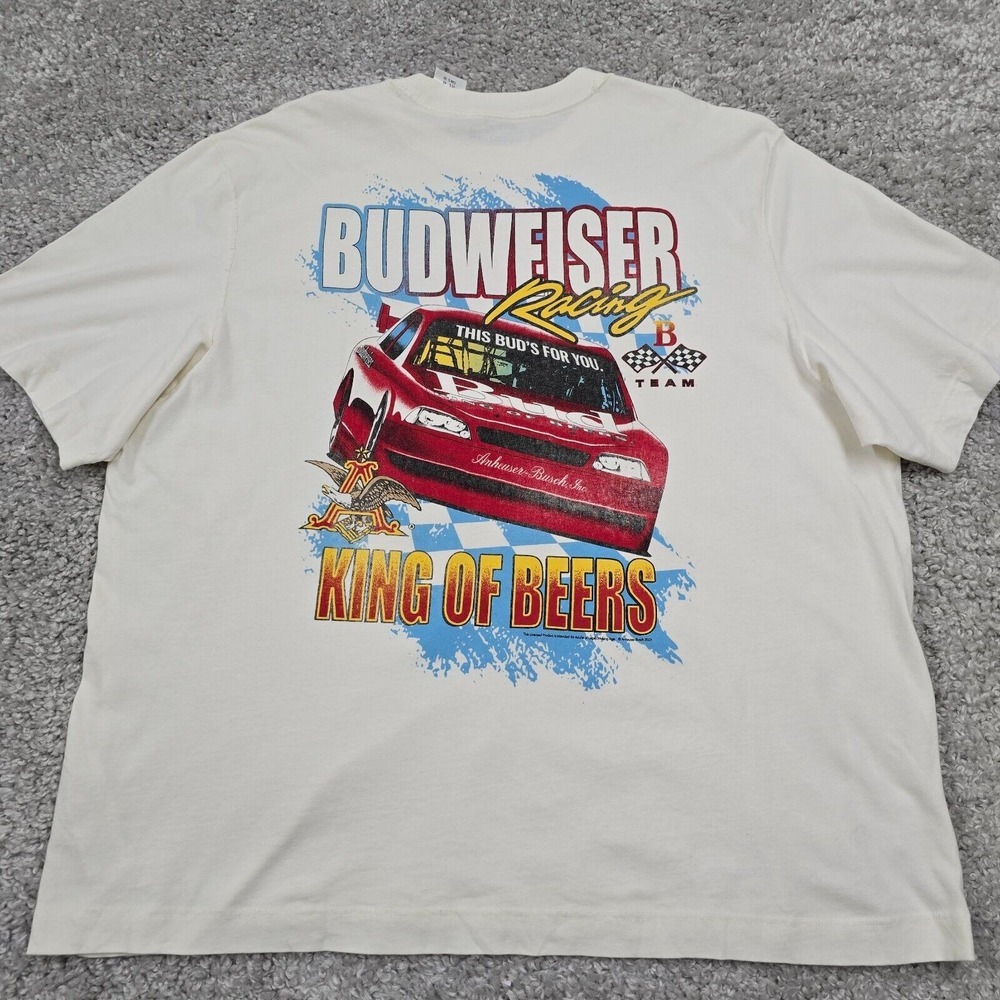 Abercrombie & Fitch Mens Graphic T Shirt‎ Size XXL Budweiser Racing Streetwear